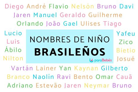 nombres brasileños|nombres brasileños para niños.